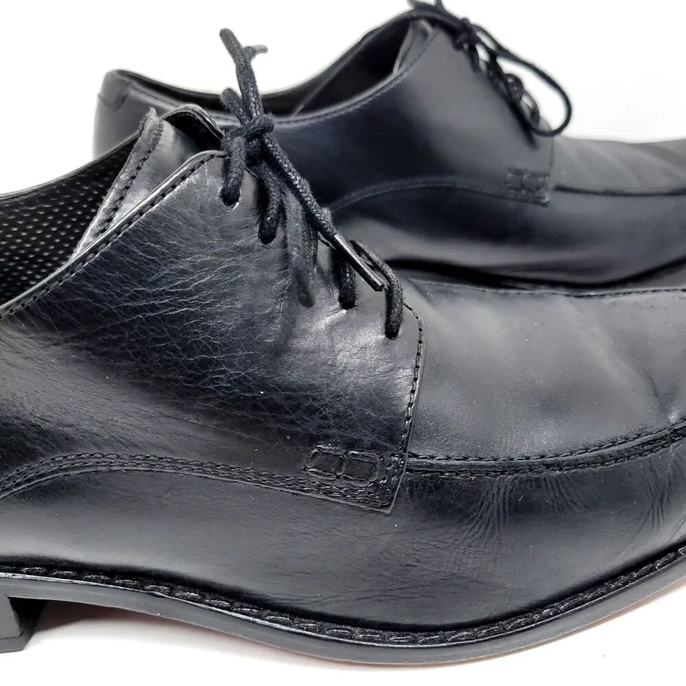 Cole Haan CO8100 Mens Black Leather Split Toe Derbys Size US 12 M Made In India